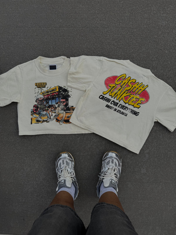 TRAPPIN @ DA WAFFLE HOUSE CROP TEES
